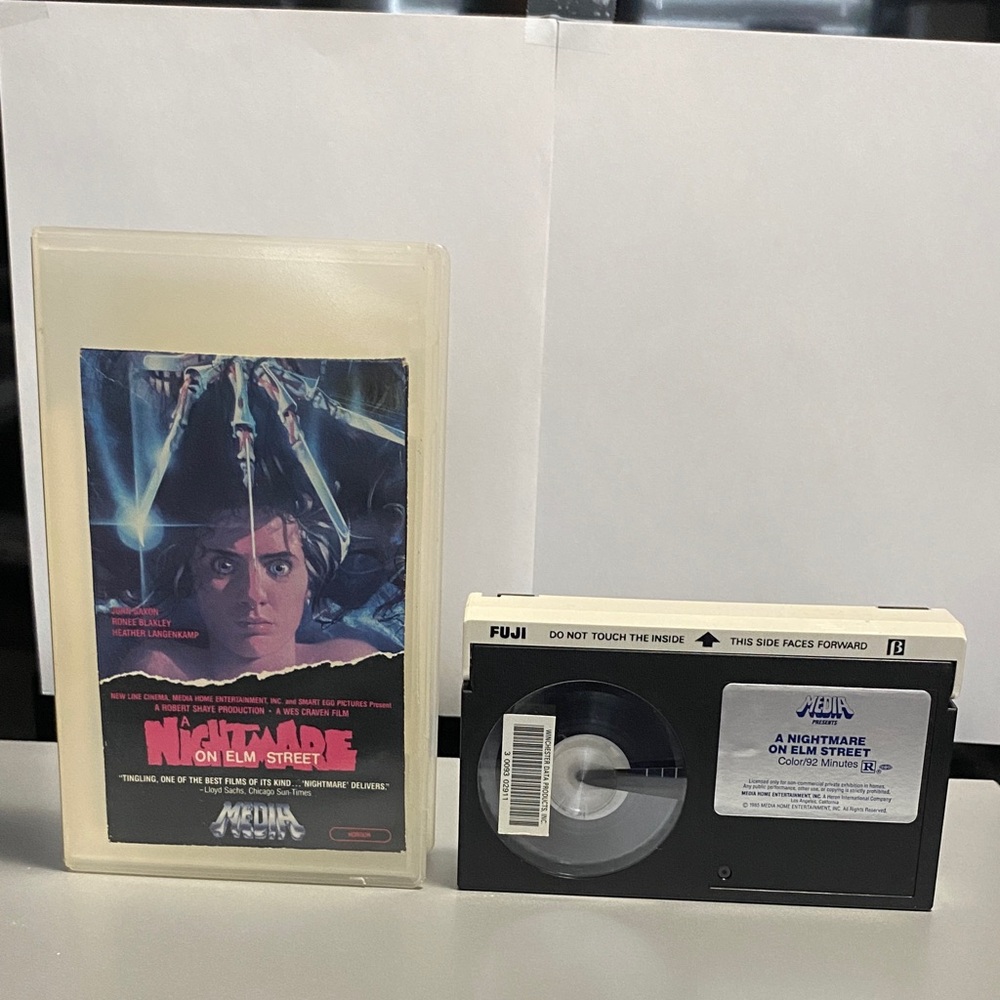 Betamax A Nightmare on Elm Street Beta tape 1984